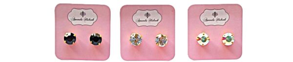 Monaco Stud Earrings (available in 9 color choices) - Image 2