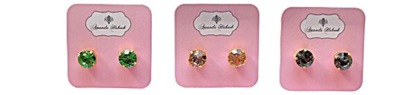 Monaco Stud Earrings (available in 9 color choices) - Image 4