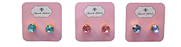 Monaco Stud Earrings (available in 9 color choices) - Image 3